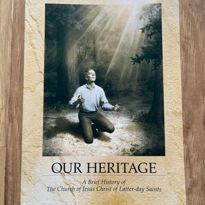 Our Heritage Book Cover - Blue and Cream Illustration
